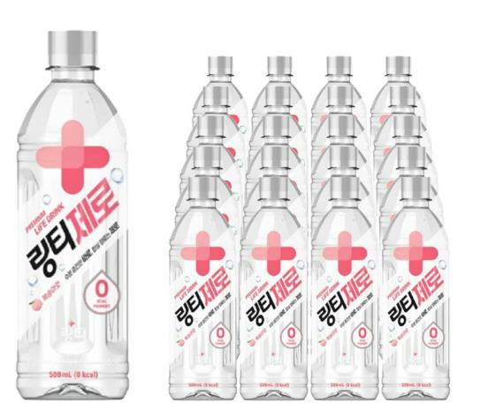 링티 제로 복숭아500ml X 20개 복숭아음료 제로칼로리