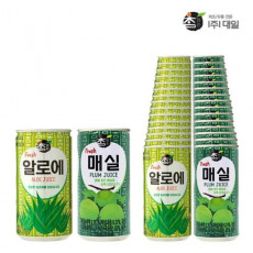 참맑은 알로에+매실 혼합 175ml x (각15개)총30개