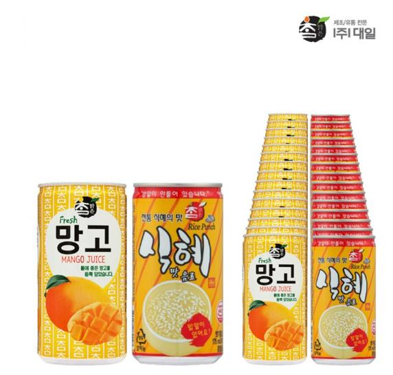 참맑은 망고175&식혜175ml X 각15개 (총30개)