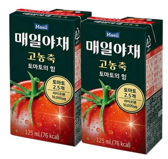 매일유업 고농축 토마토의 힘 125ml x 48개 (24개x2박스)